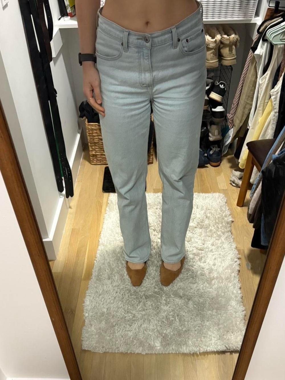 Abercrombie & Fitch Light Wash Straight-Leg Jeans
